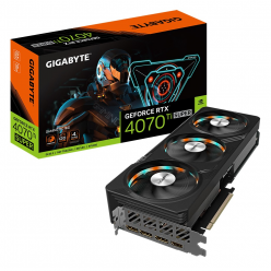 Gigabyte GeForce RTX™ 4070 Ti SUPER GAMING OC 16G / 16GB GDDR6X 256bit, 2655/21000MHz, CUDA 8448, Triple Fan, PCIeX16 4.0, 1xHDMI, 3xDP, WindForce Cooling System, Alternate Spinning, 8xCopper Heatpipes, RGB Fusion, Dual Bios, 1x16-pin PCIe